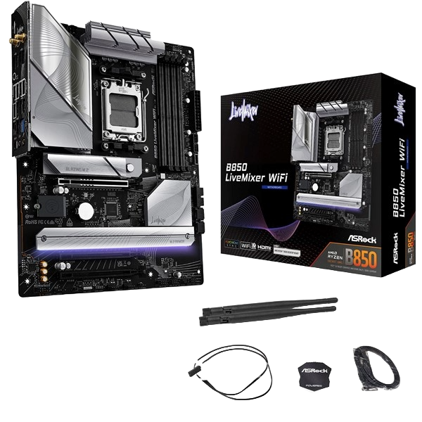 ASRock B850 LiveMixer WiFi AMD Socket AM5 ATX Motherboard - CCL